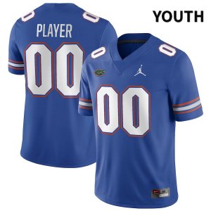 Youth Florida Gators #00 Custom NCAA Jordan Brand Royal NIL 2022 Authentic Stitched College Football Jersey JNT4262EI